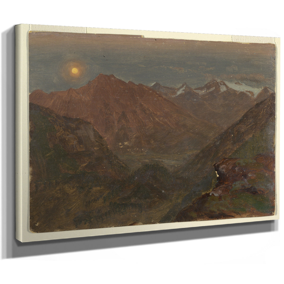 Original Files Bavarian Or Swiss Alps 03 By Frederic Edwin Church