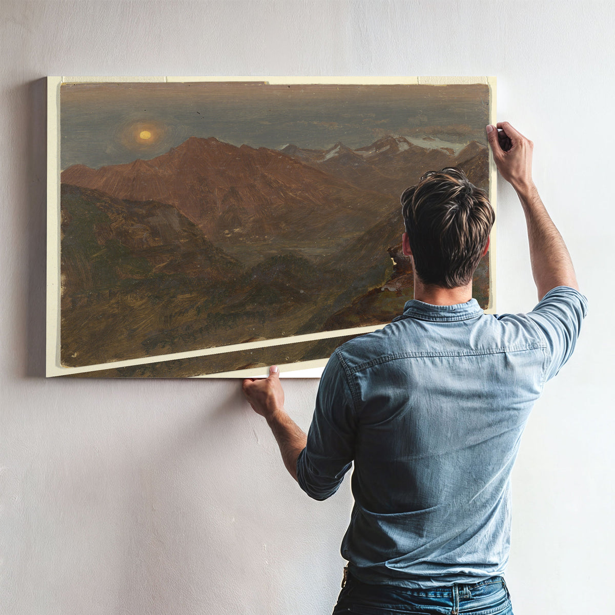 Original Files Bavarian Or Swiss Alps 03 By Frederic Edwin Church