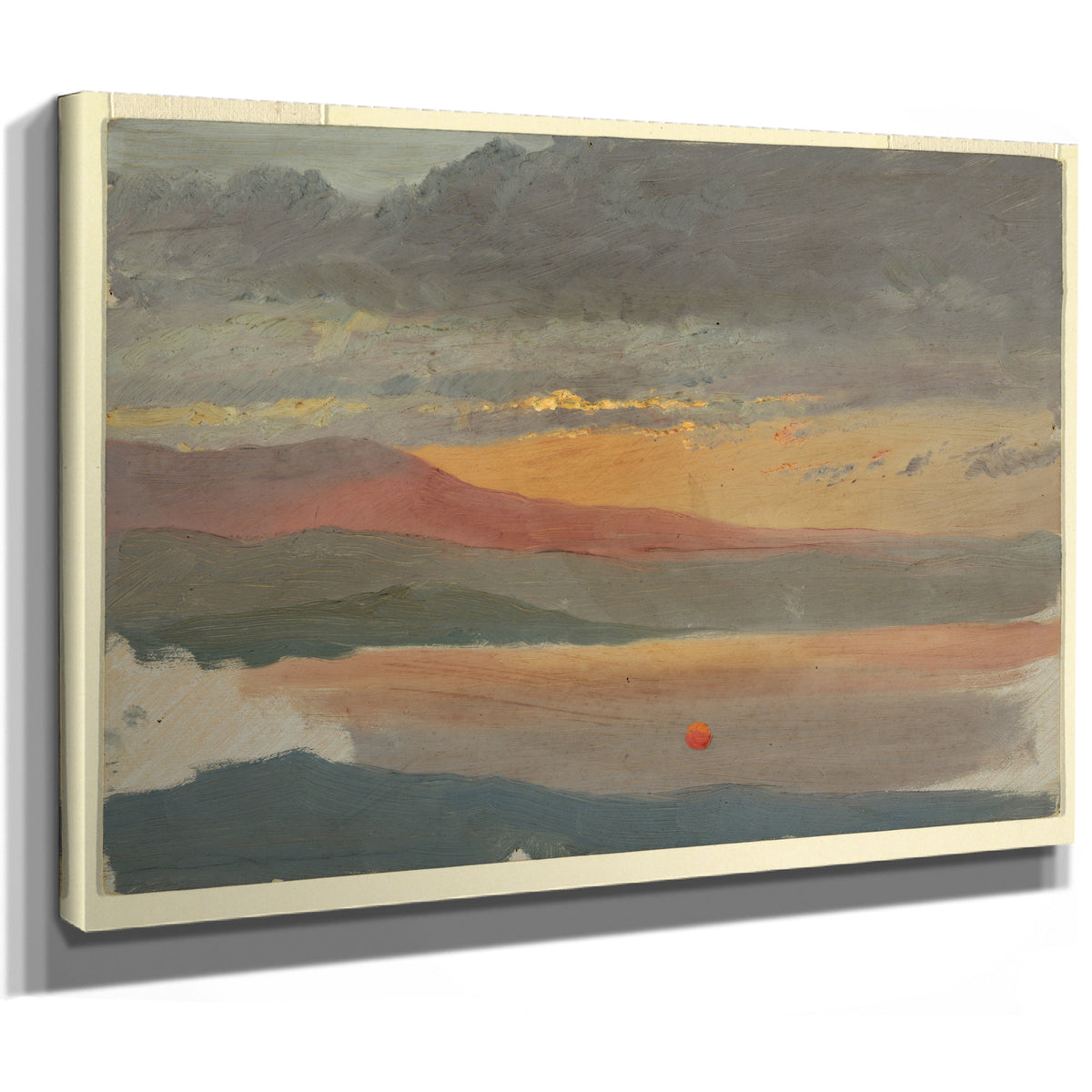 Original Files Cloud Studies Sunset By Frederic Edwin Church