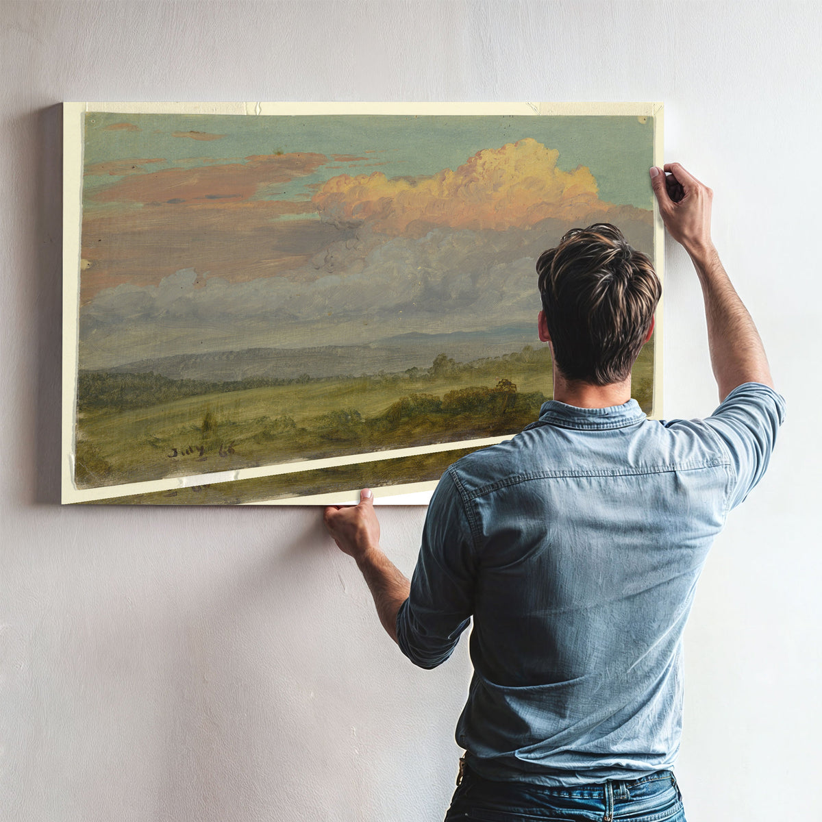 Original Files Clouds Hudson Valley By Frederic Edwin Church