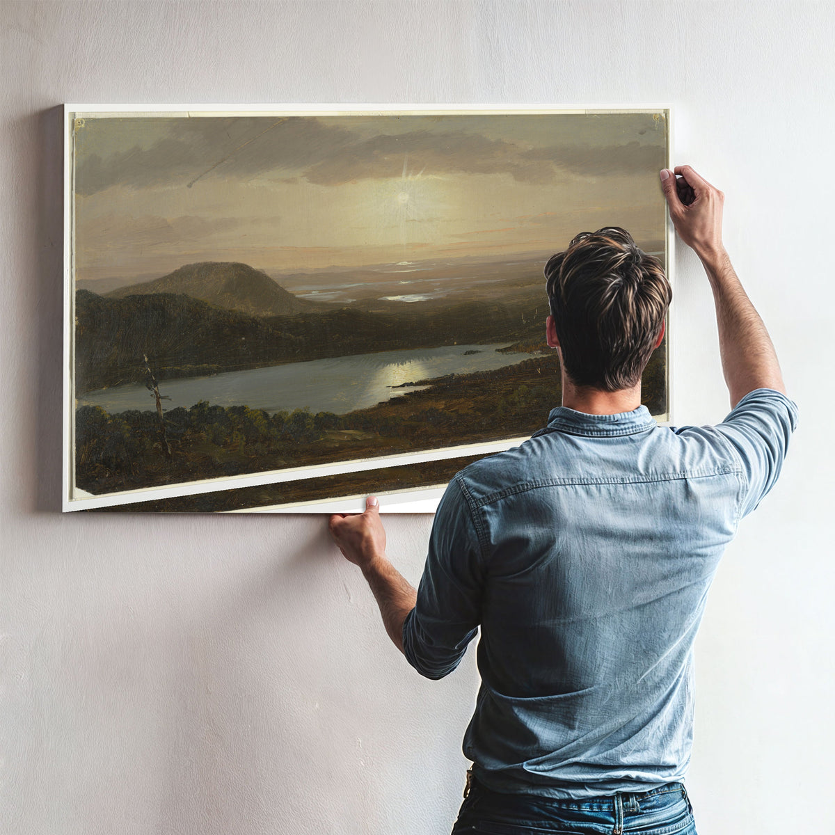 Original Files Eagle Lake Viewed By Frederic Edwin Church