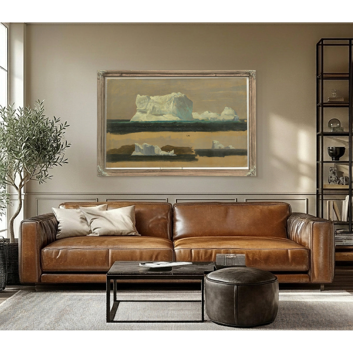 Original Files Floating Icebergs July By Frederic Edwin Church