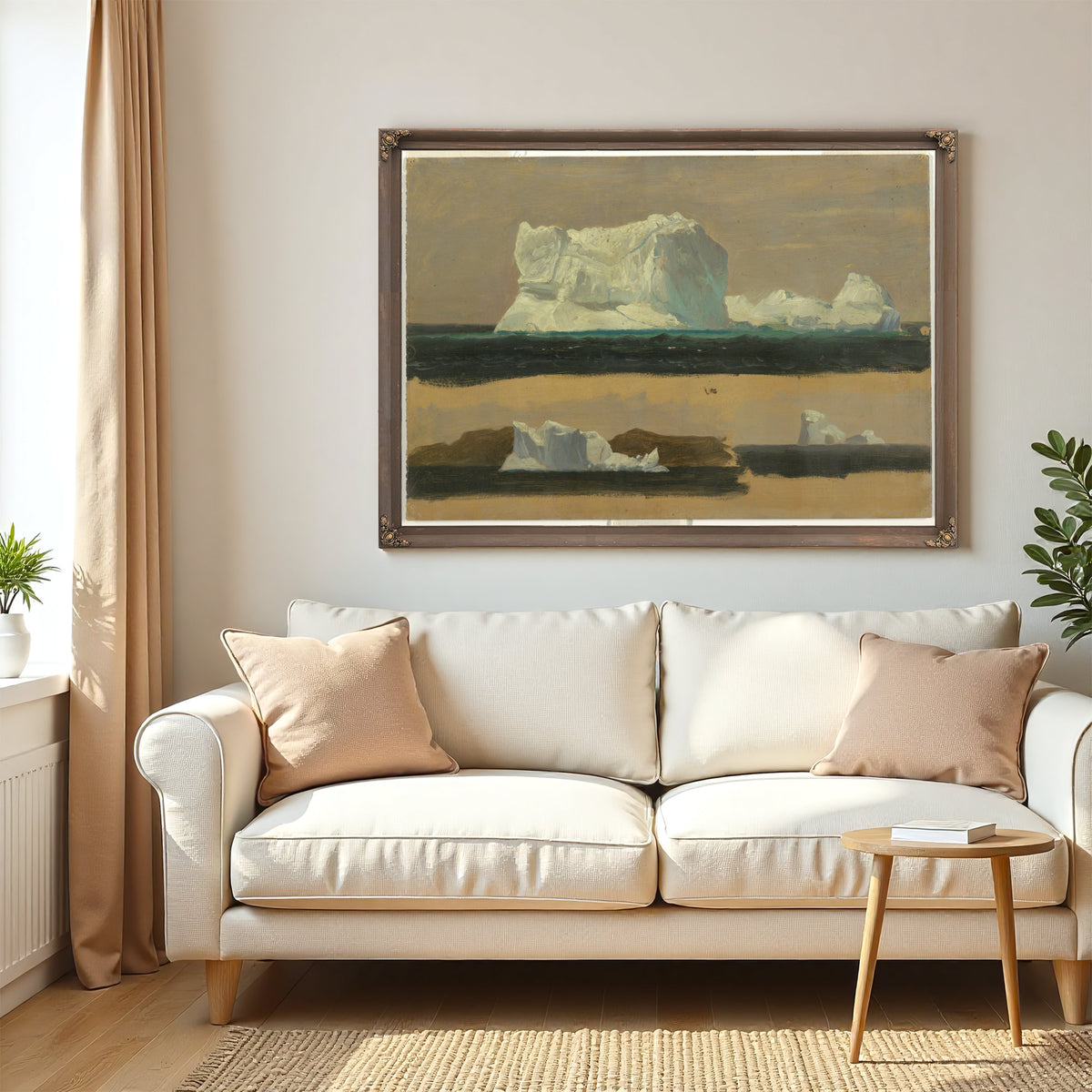 Original Files Floating Icebergs July By Frederic Edwin Church