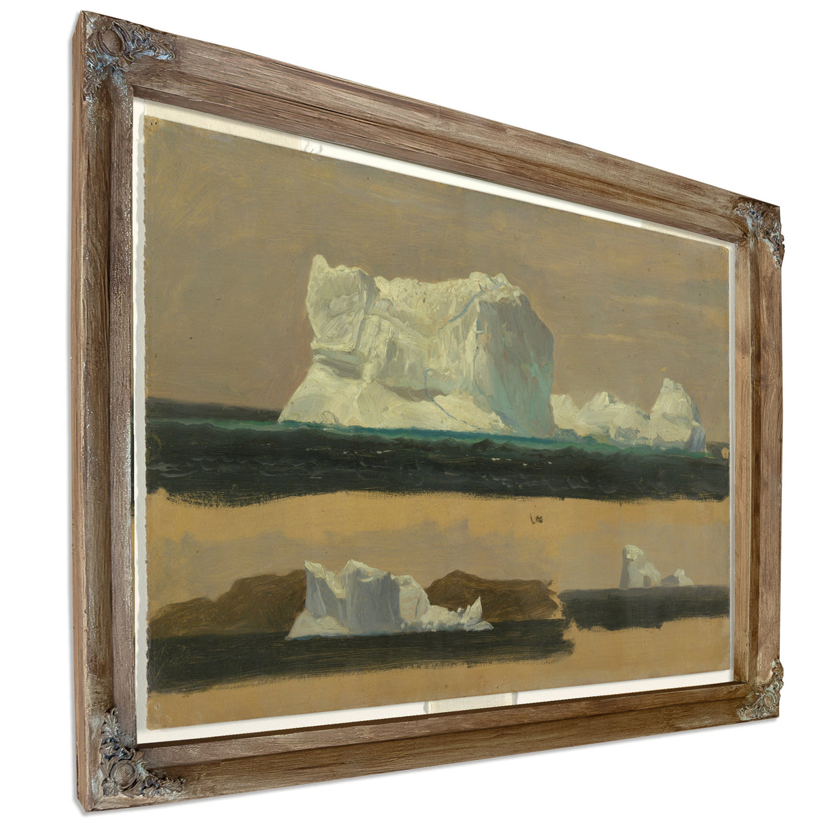 Original Files Floating Icebergs July By Frederic Edwin Church