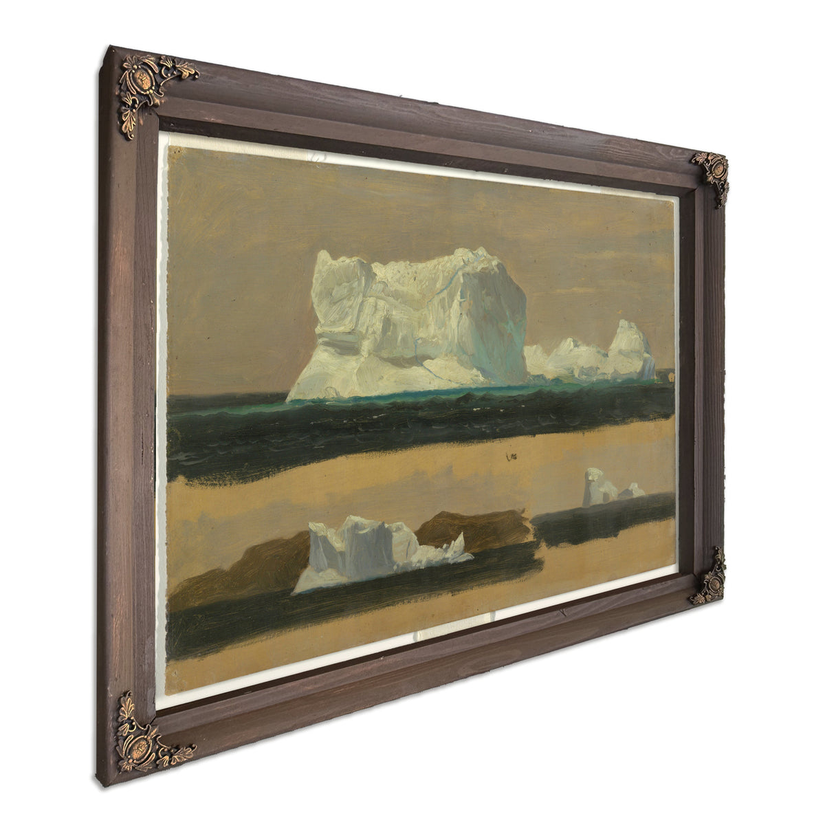 Original Files Floating Icebergs July By Frederic Edwin Church
