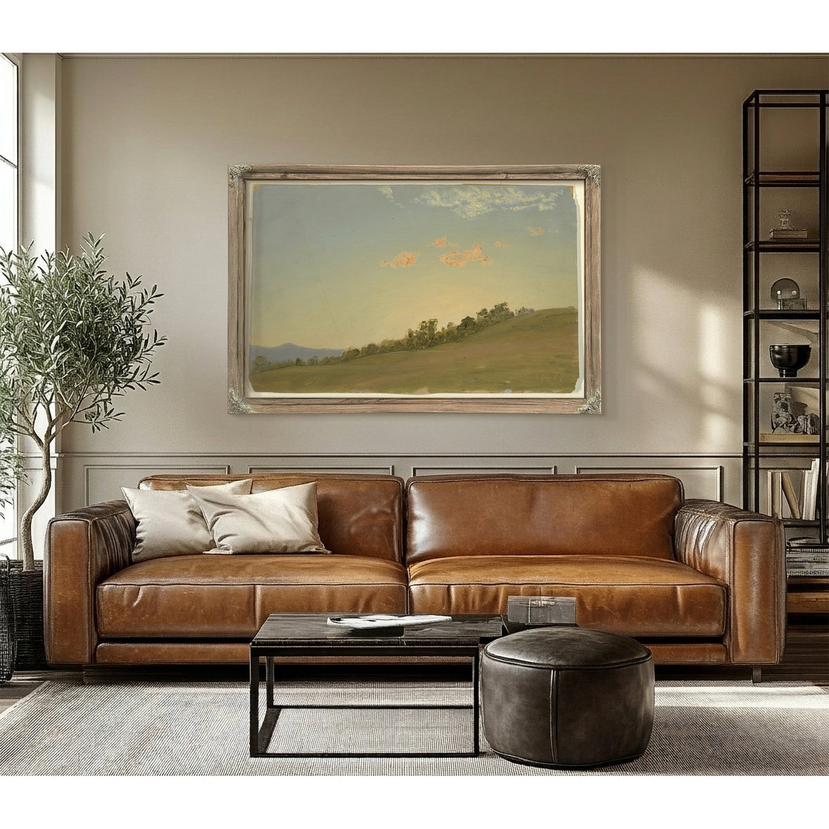 Original Files Hillside Hudson New By Frederic Edwin Church