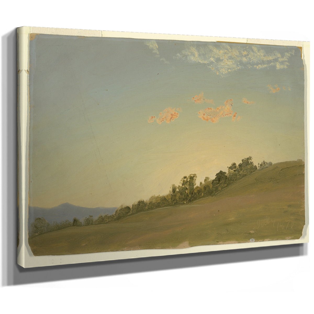Original Files Hillside Hudson New By Frederic Edwin Church