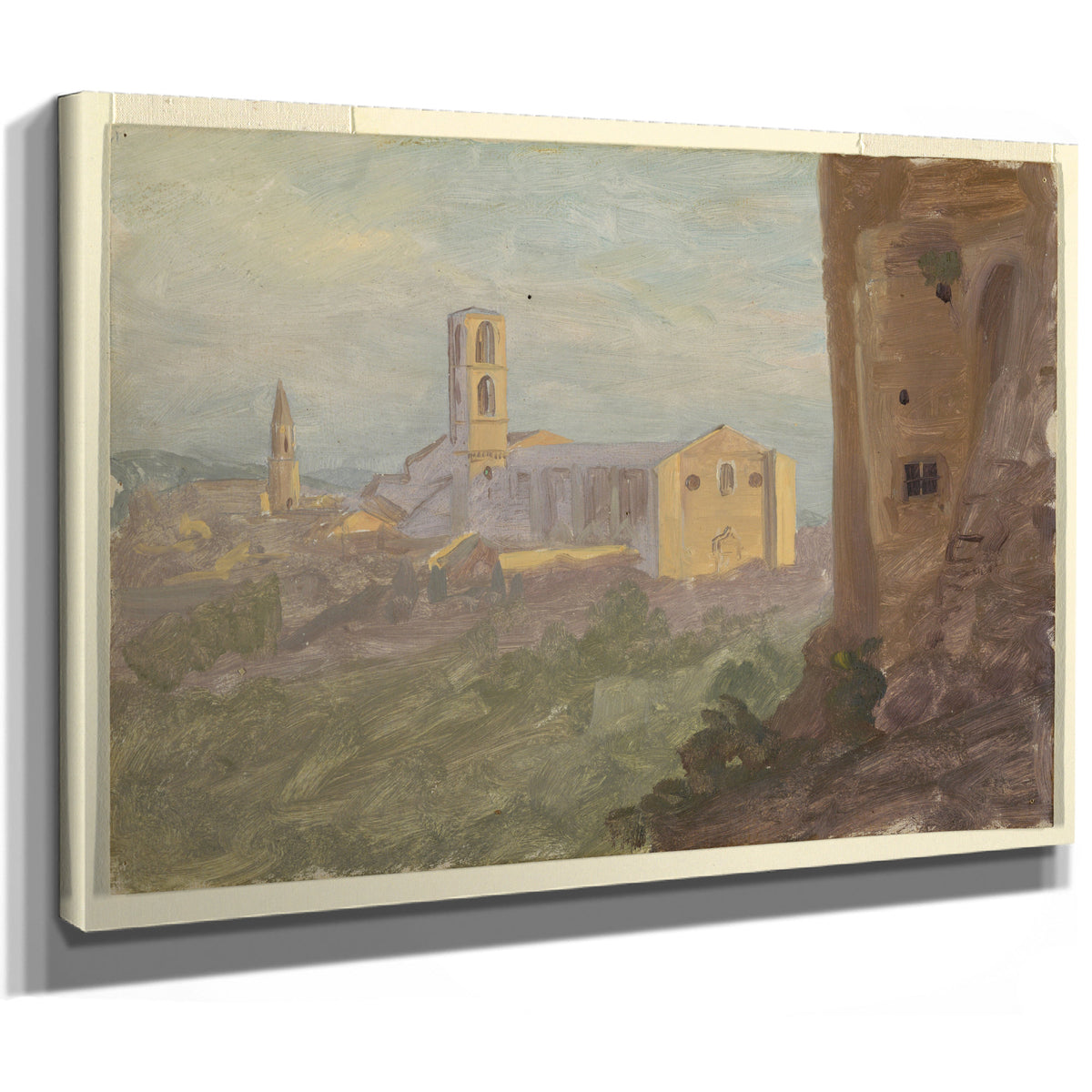 Original Files Italian Or Swiss Town By Frederic Edwin Church