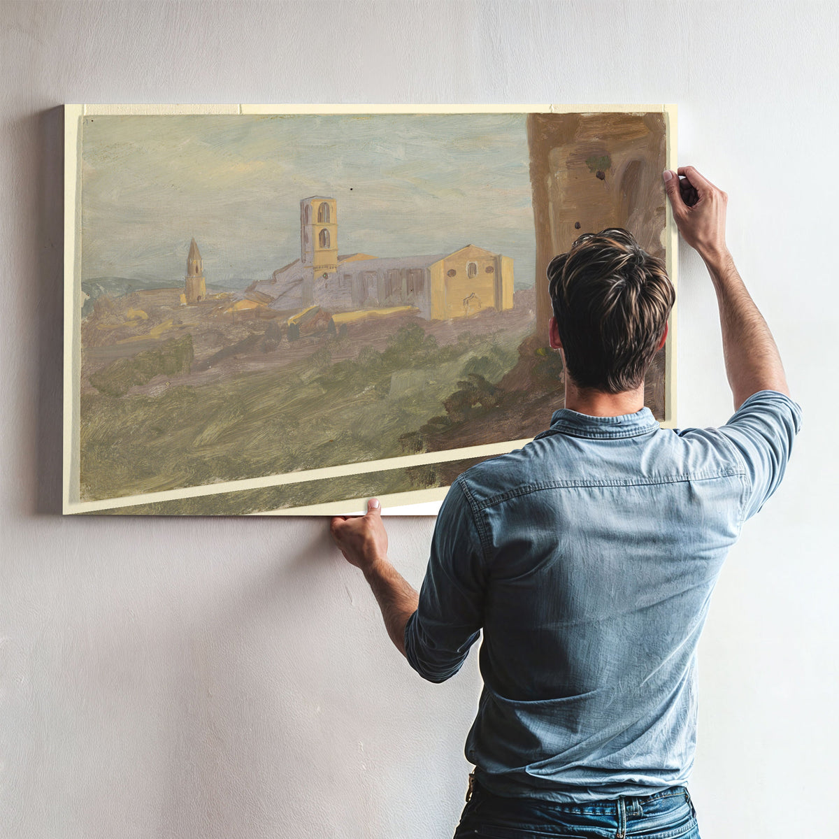 Original Files Italian Or Swiss Town By Frederic Edwin Church