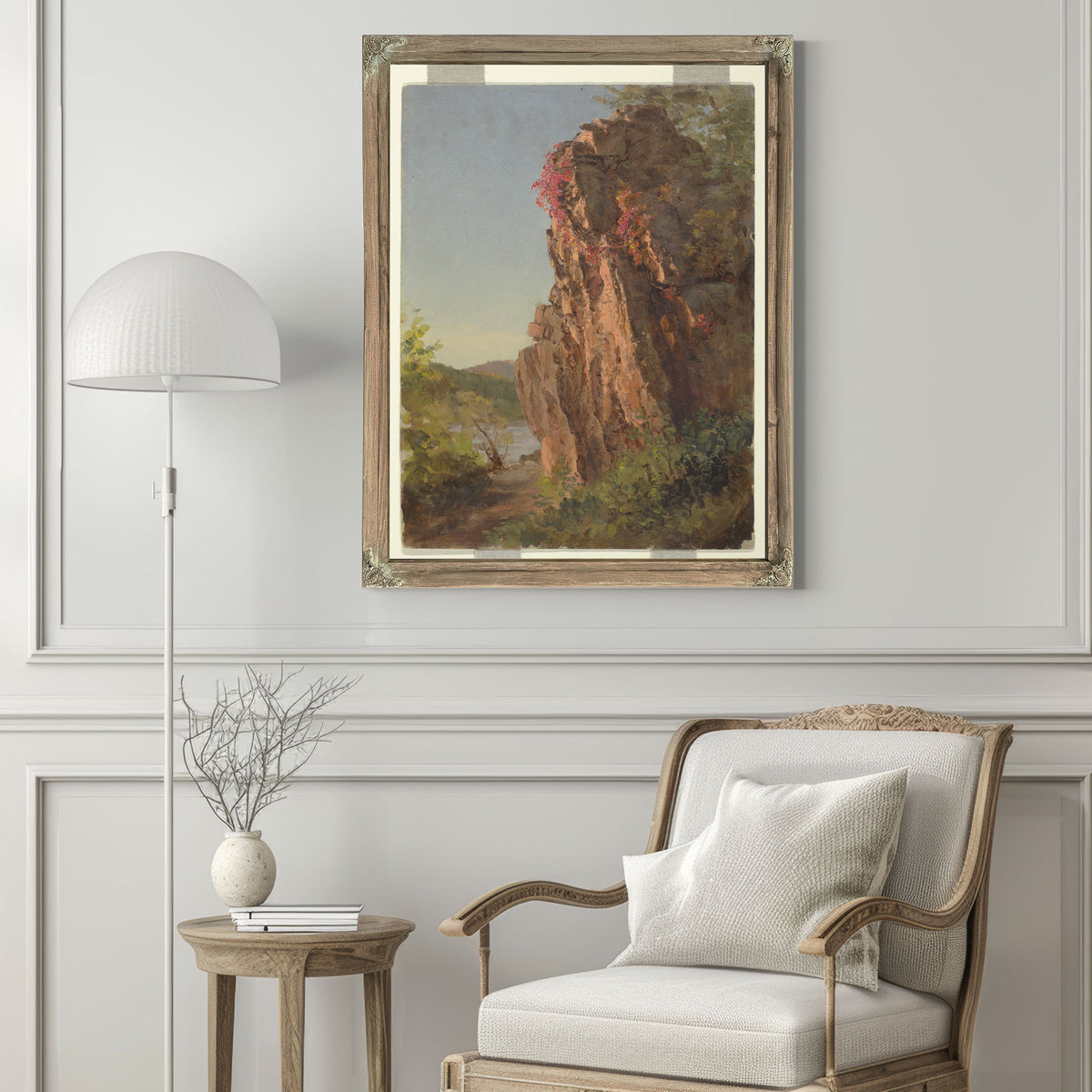 Original Files Landscape Large Rock By Frederic Edwin Church