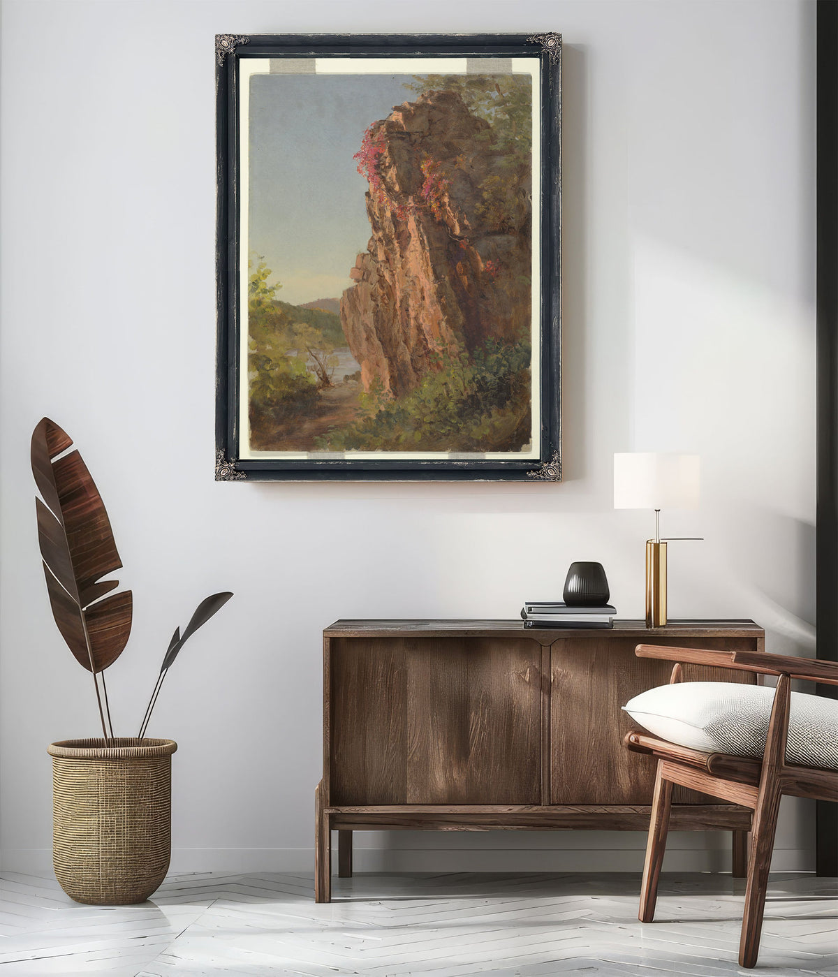Original Files Landscape Large Rock By Frederic Edwin Church