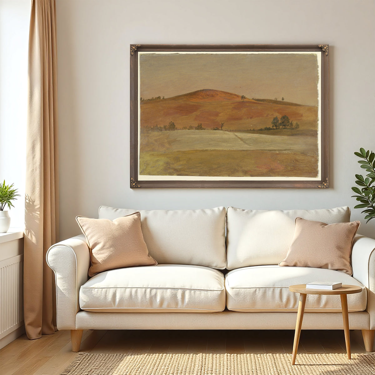 Original Files Landscape Low Hill By Frederic Edwin Church