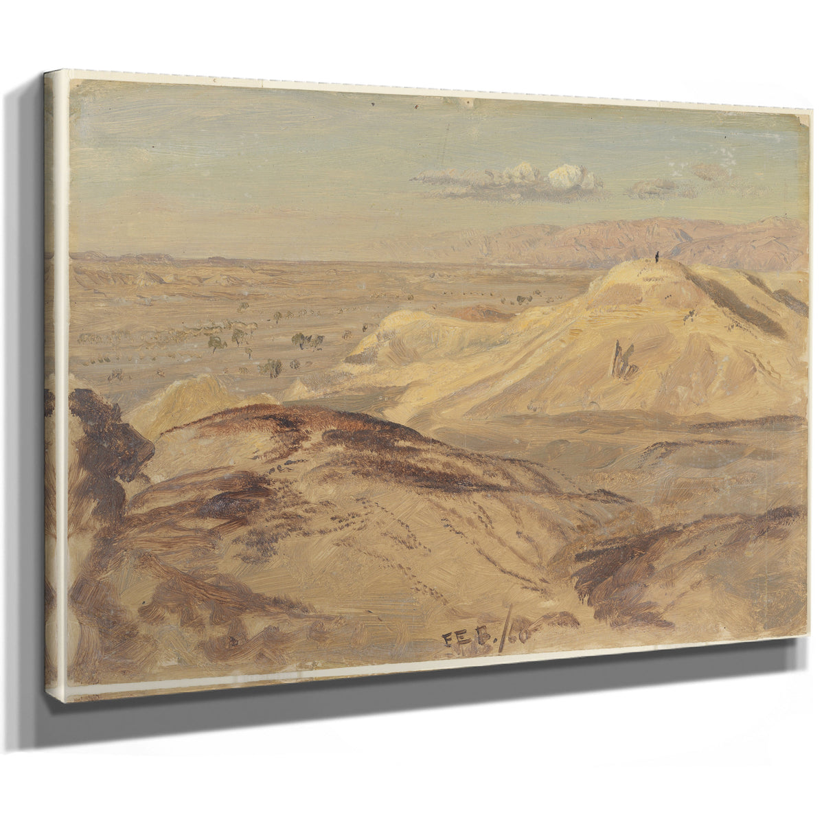 Original Files Landscape Near Petra By Frederic Edwin Church
