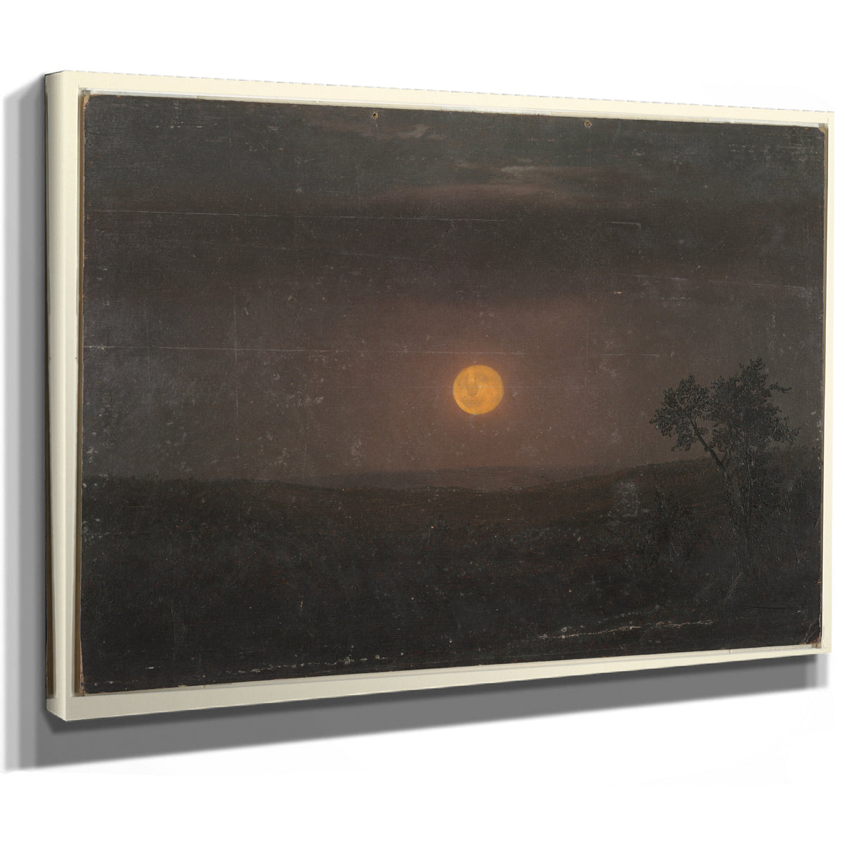 Original Files Moonlight Church S Farm By Frederic Edwin Church