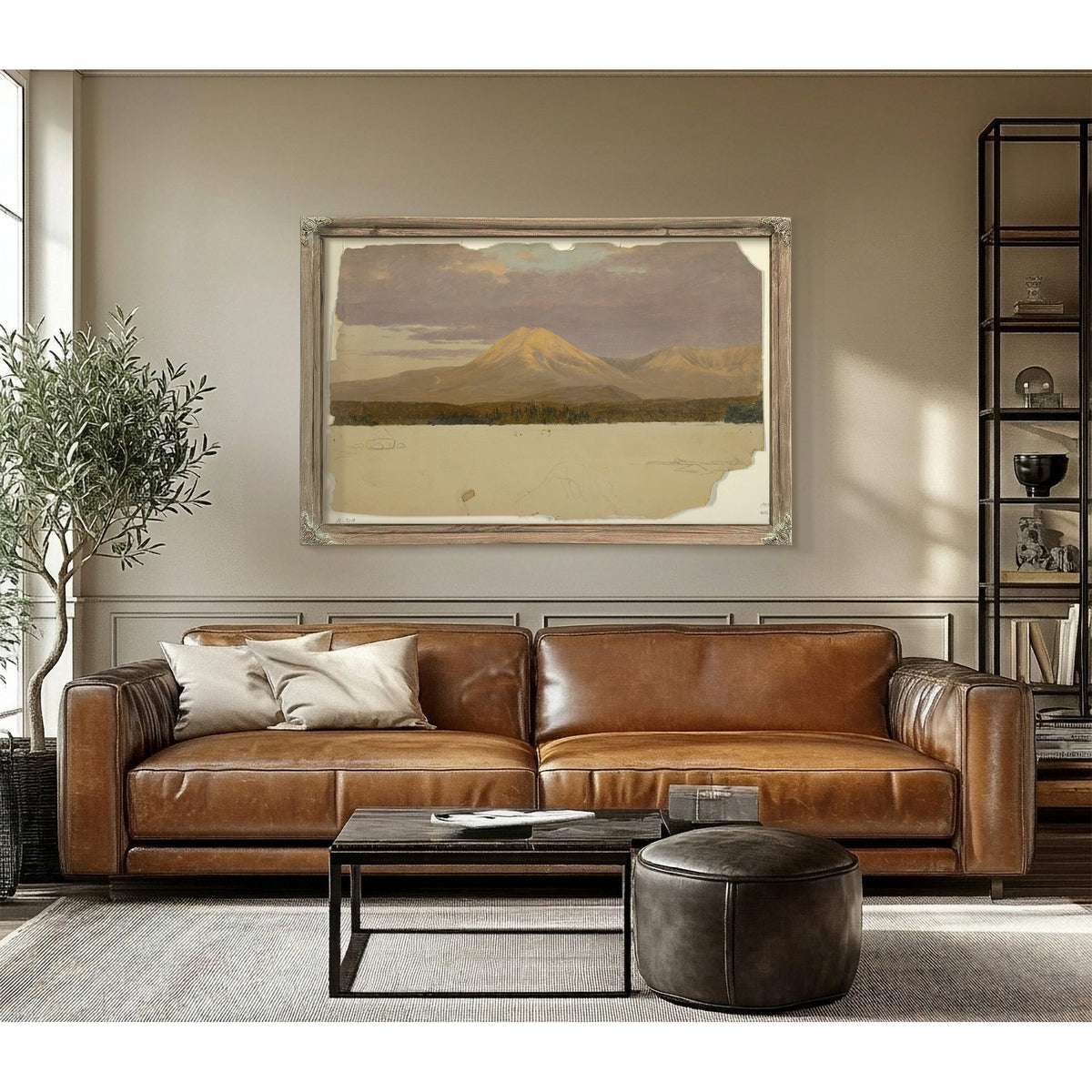 Original Files Mt Katahdin Lake 05 By Frederic Edwin Church