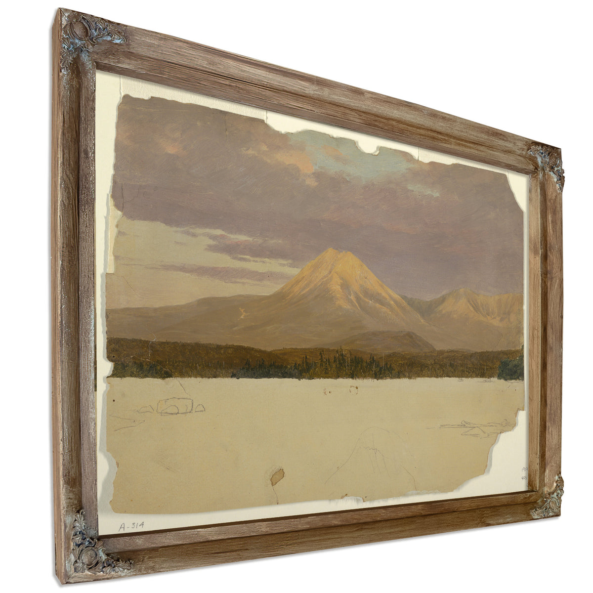 Original Files Mt Katahdin Lake 05 By Frederic Edwin Church
