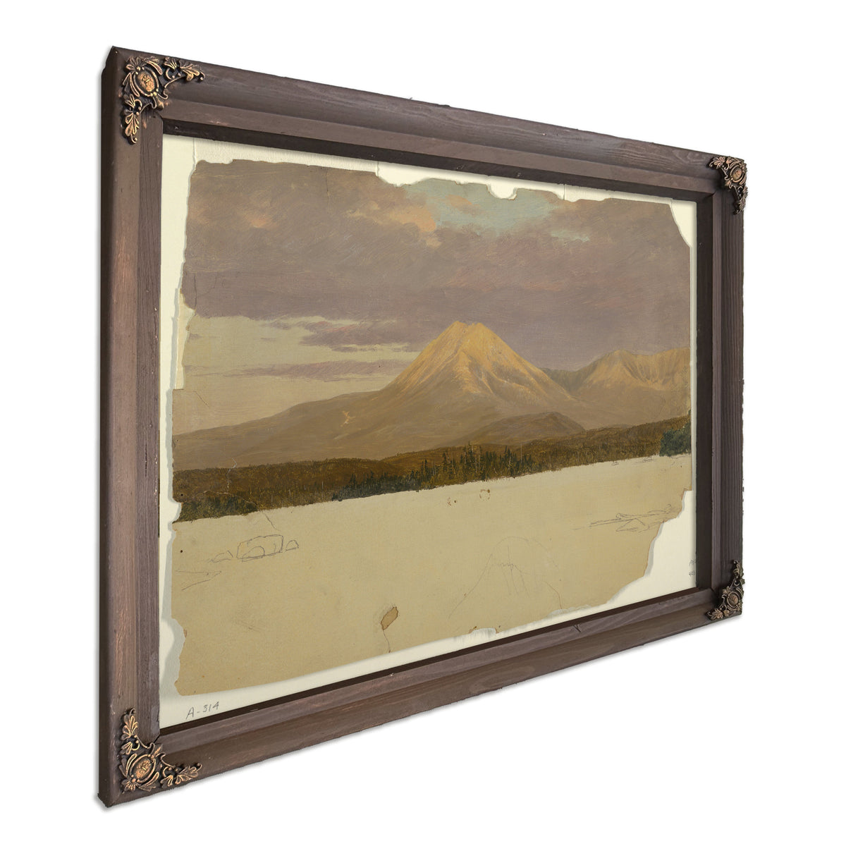 Original Files Mt Katahdin Lake 05 By Frederic Edwin Church