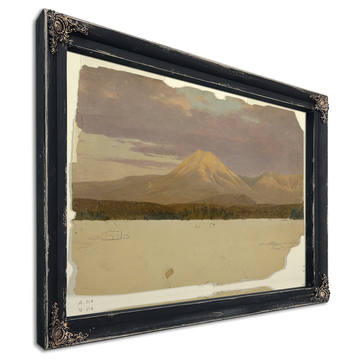 Original Files Mt Katahdin Lake 05 By Frederic Edwin Church