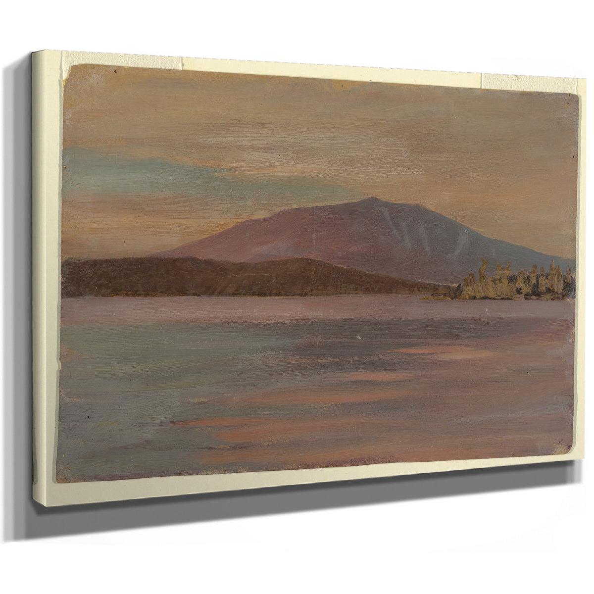 Original Files Mt Katahdin Togue Pond 02 By Frederic Edwin Church