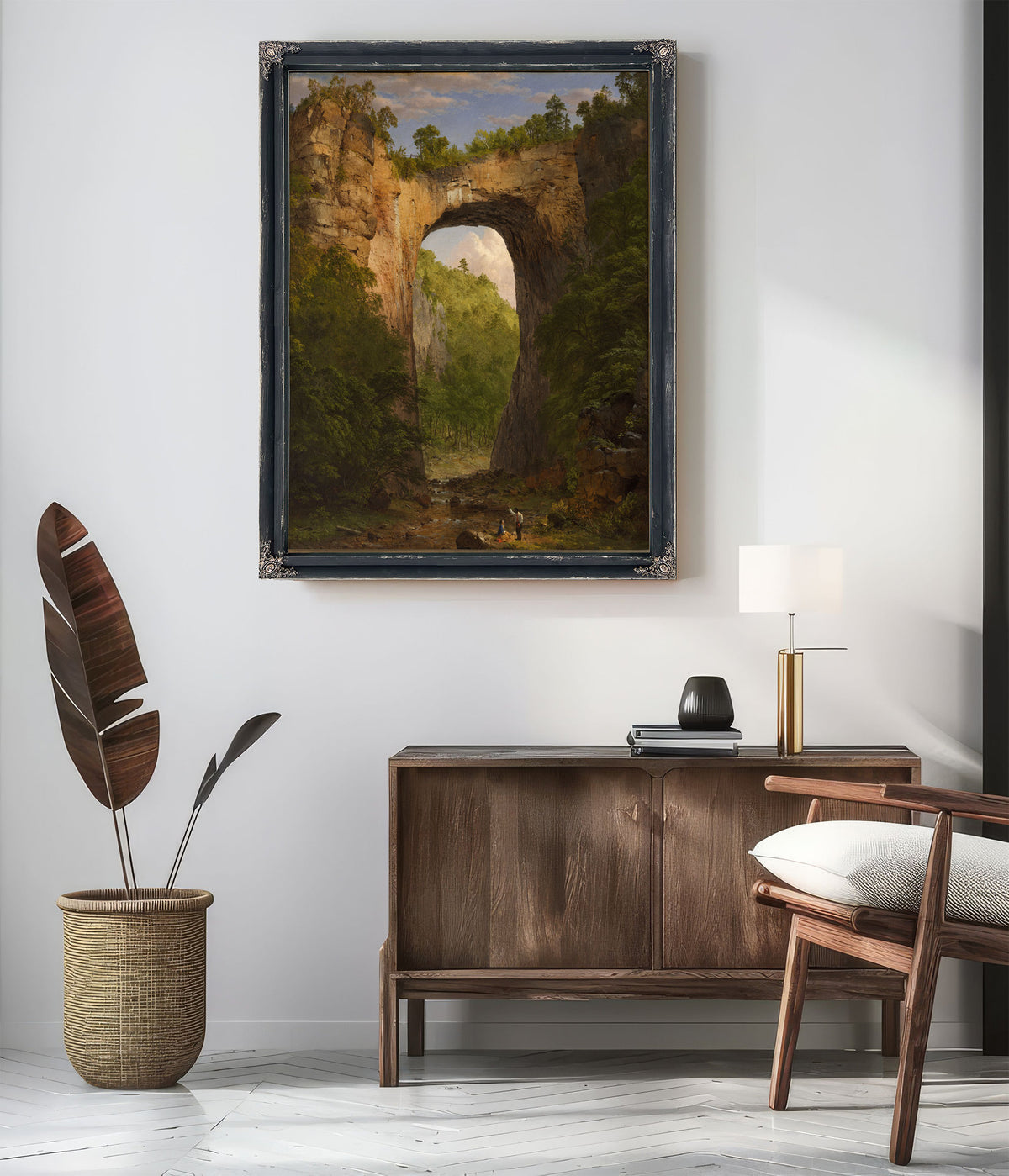 Original Files Natural Bridge Virginia By Frederic Edwin Church