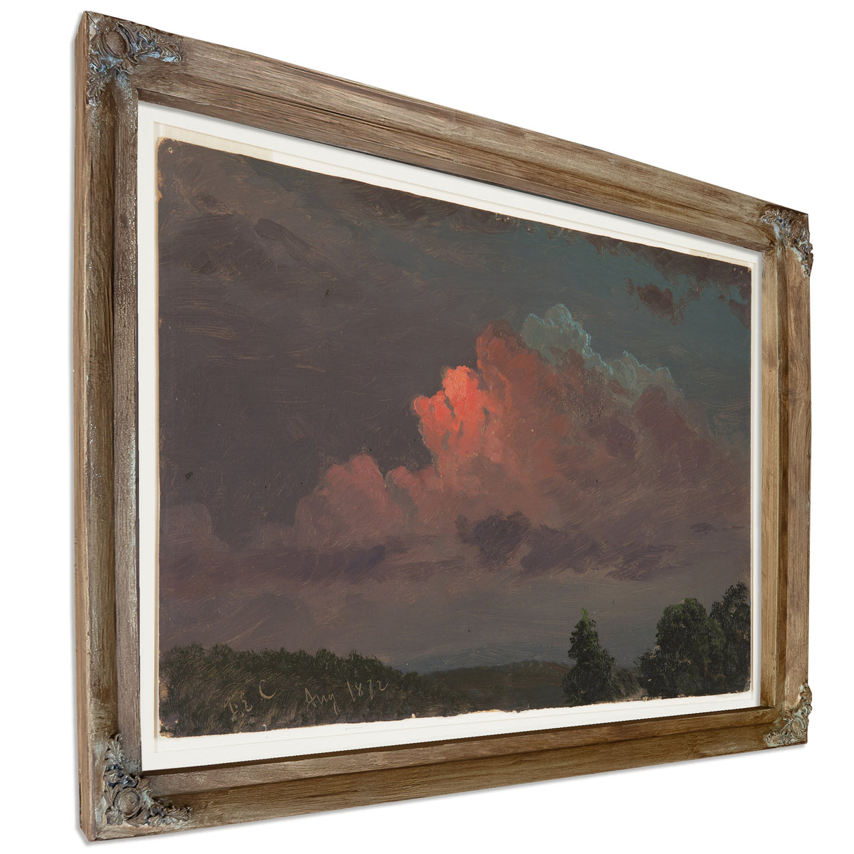 Original Files Nightfall Near Olana By Frederic Edwin Church