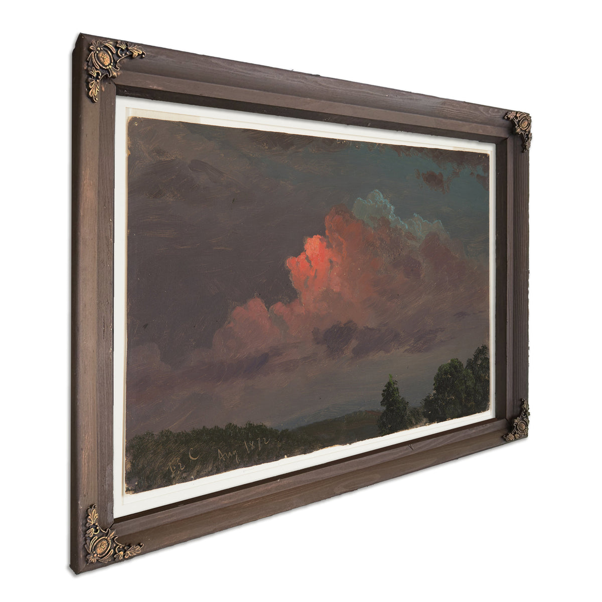 Original Files Nightfall Near Olana By Frederic Edwin Church