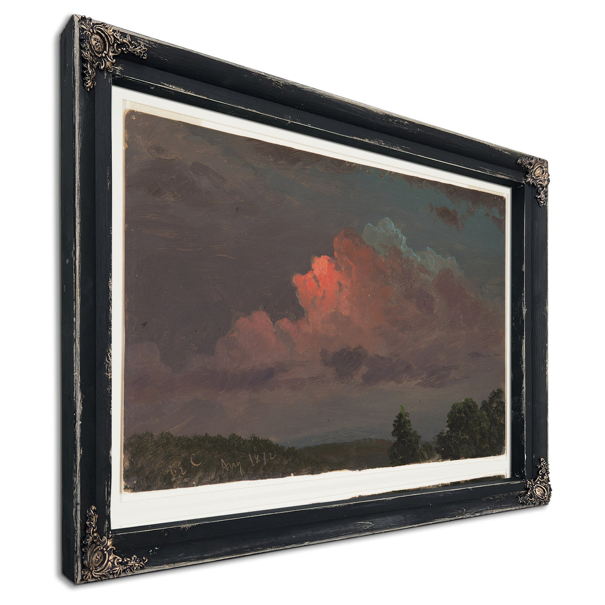 Original Files Nightfall Near Olana By Frederic Edwin Church