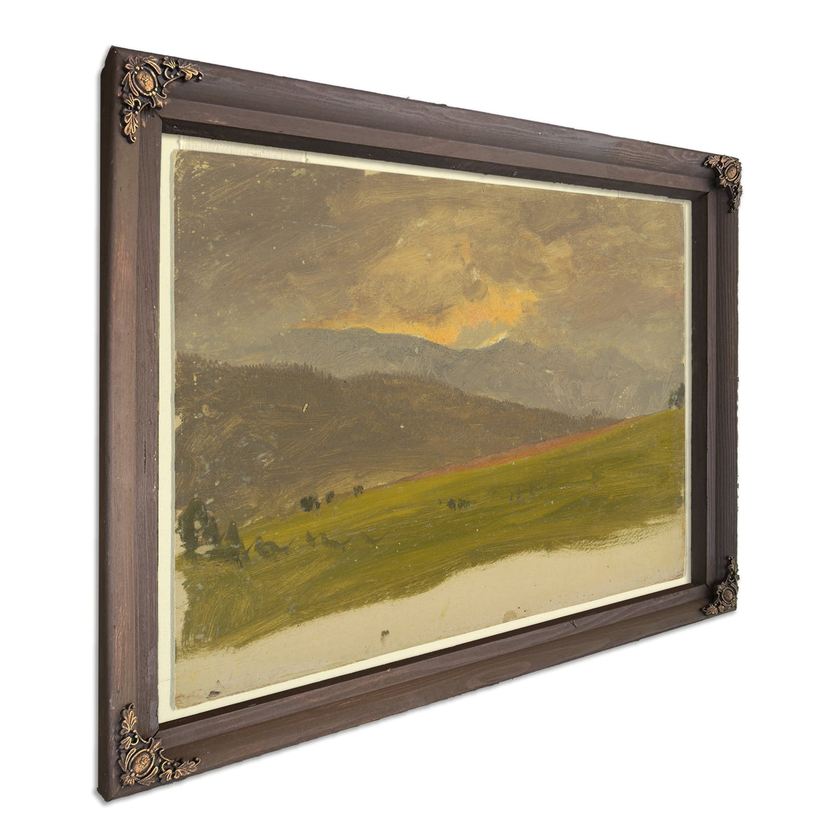 Original Files Oil Sketch Deep Valley By Frederic Edwin Church