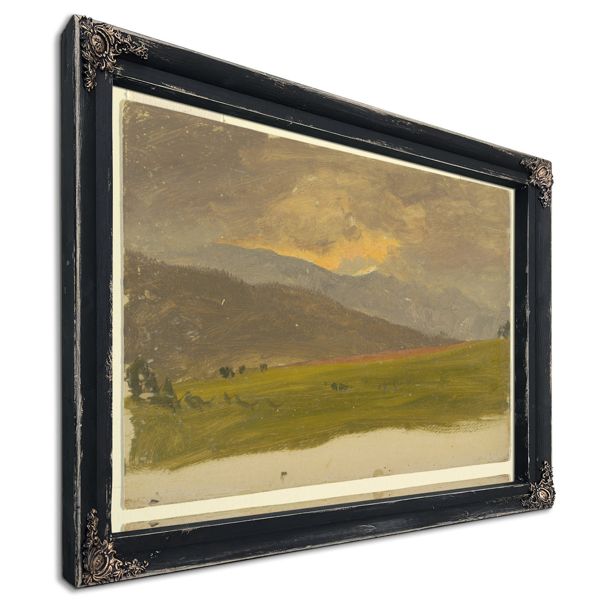Original Files Oil Sketch Deep Valley By Frederic Edwin Church