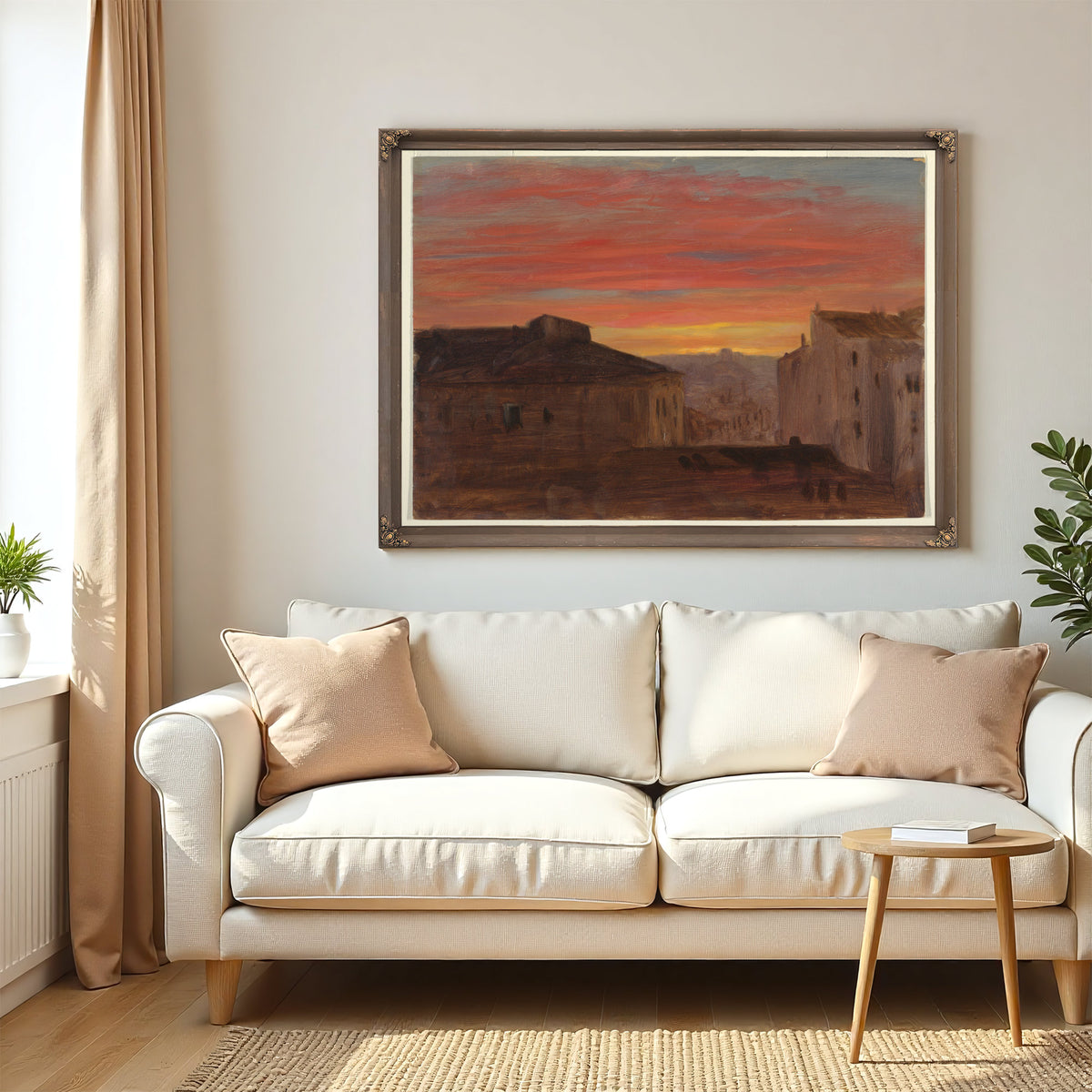 Original Files Rooftops Sunset the By Frederic Edwin Church