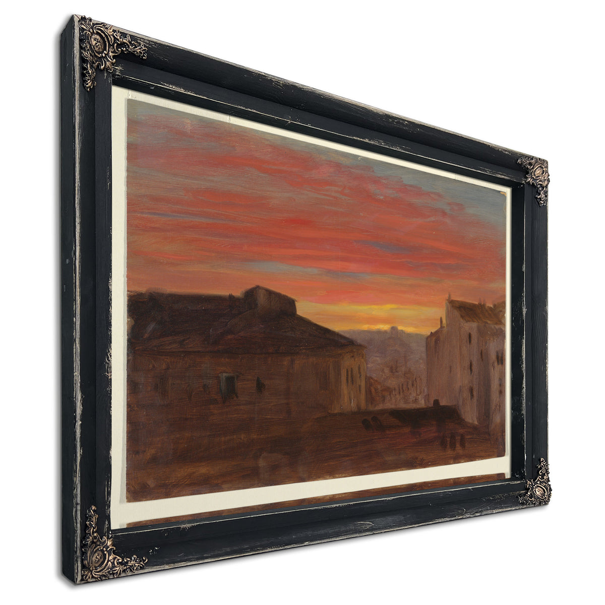 Original Files Rooftops Sunset the By Frederic Edwin Church