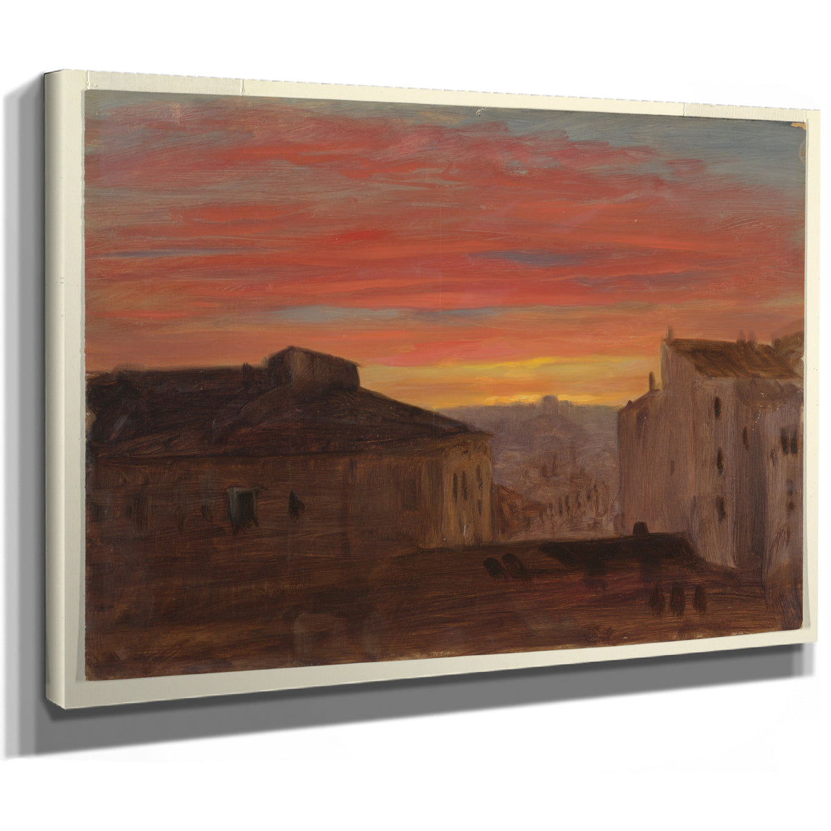 Original Files Rooftops Sunset the By Frederic Edwin Church