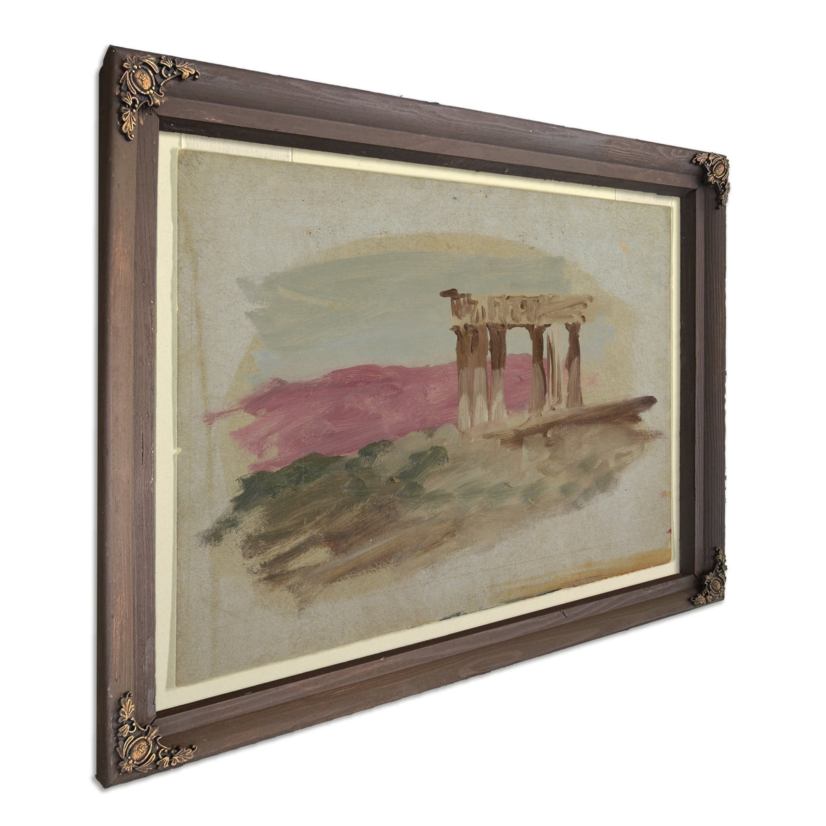 Original Files Ruins Doric Temple By Frederic Edwin Church
