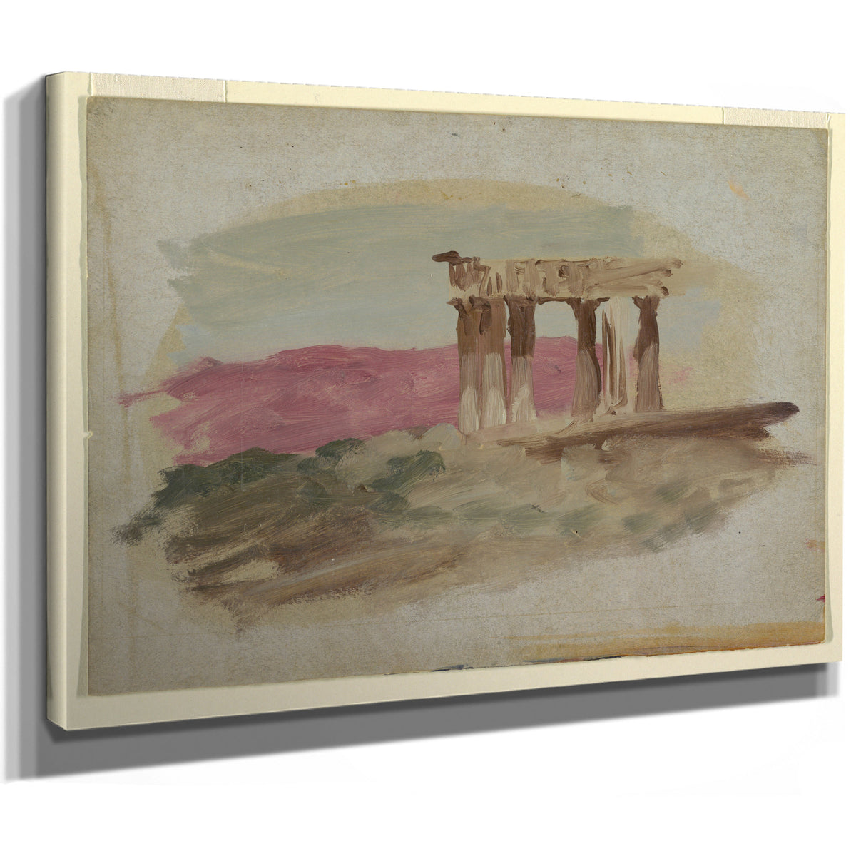 Original Files Ruins Doric Temple By Frederic Edwin Church