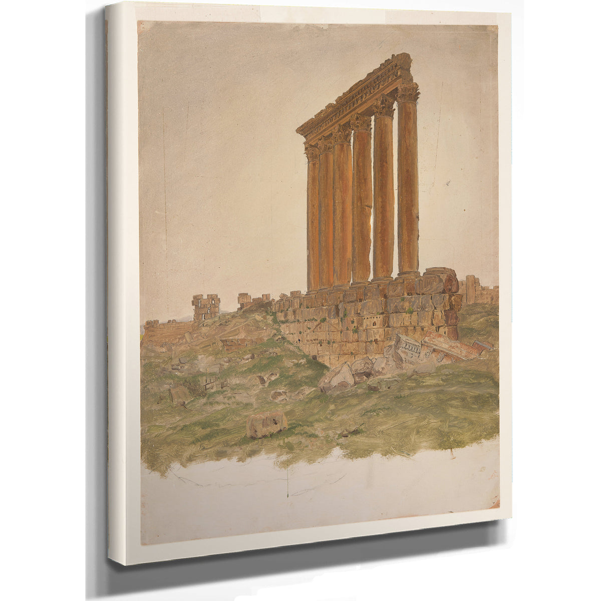 Original Files Ruins the Temple Zeus 02 By Frederic Edwin Church