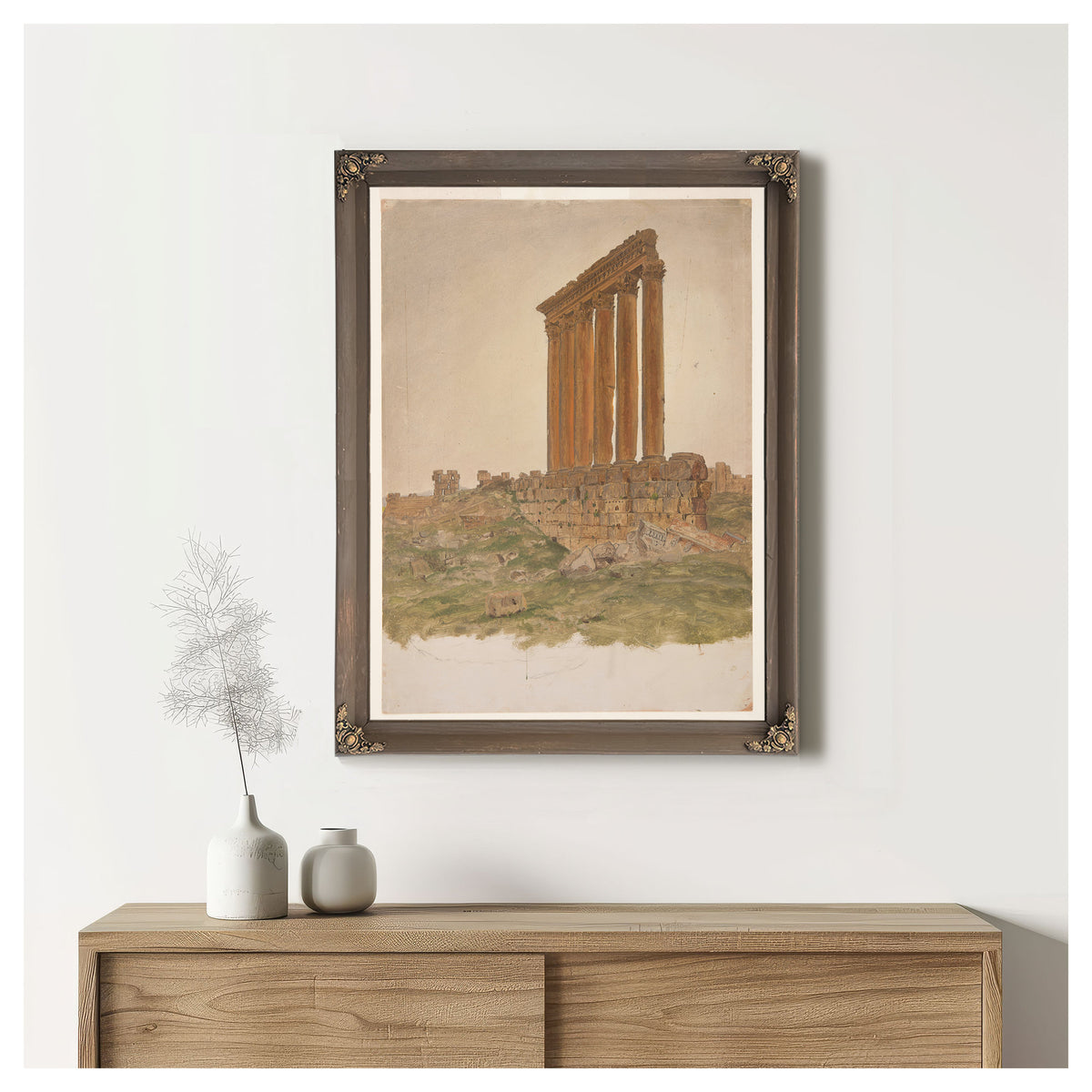 Original Files Ruins the Temple Zeus 02 By Frederic Edwin Church