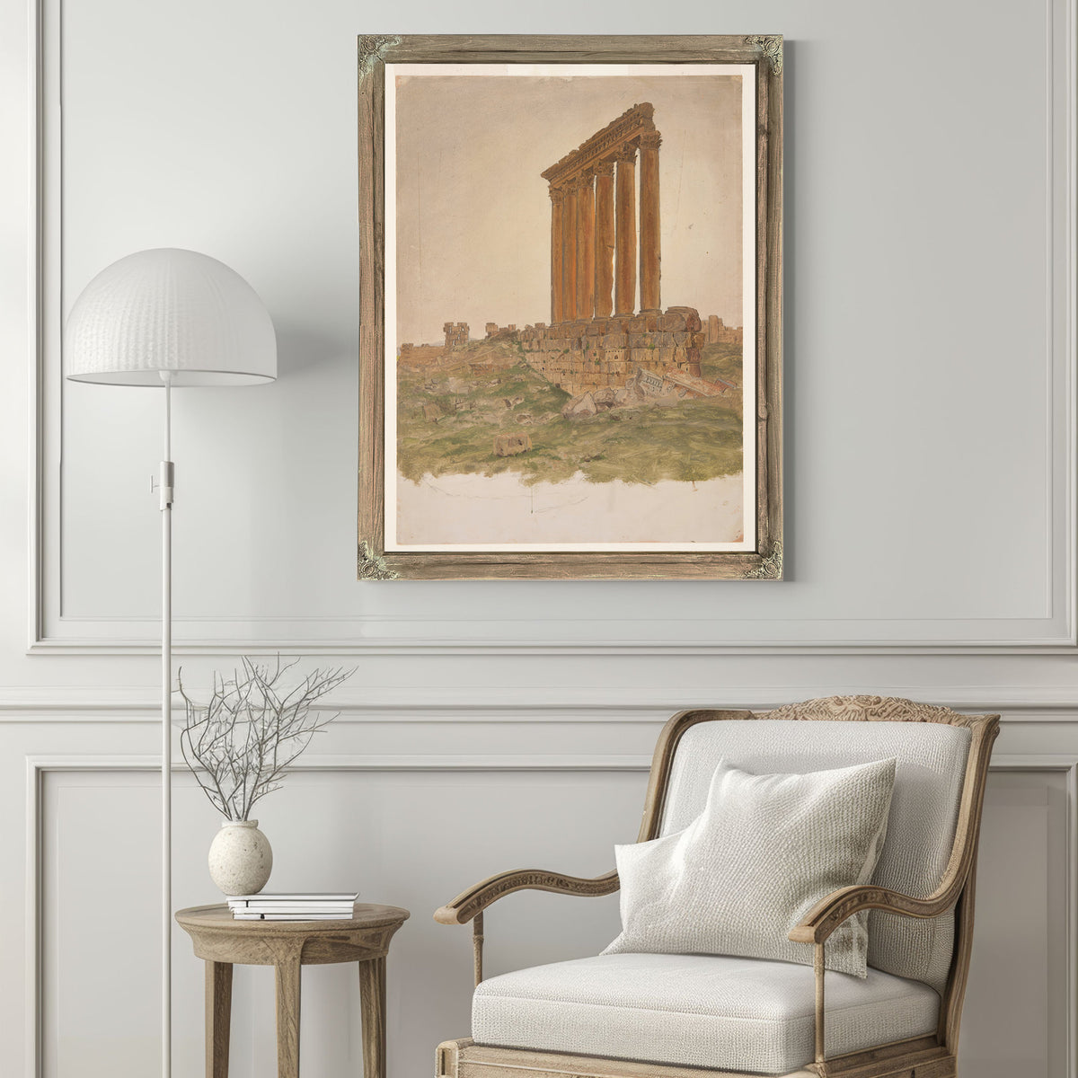 Original Files Ruins the Temple Zeus 02 By Frederic Edwin Church