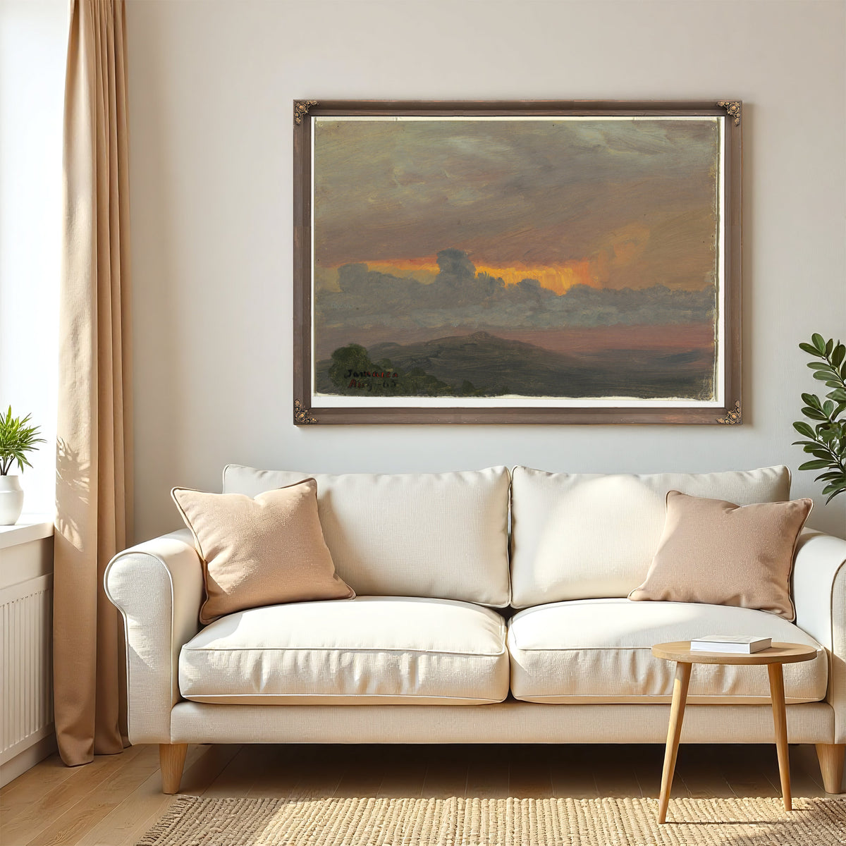 Original Files Sunset August 1865 By Frederic Edwin Church