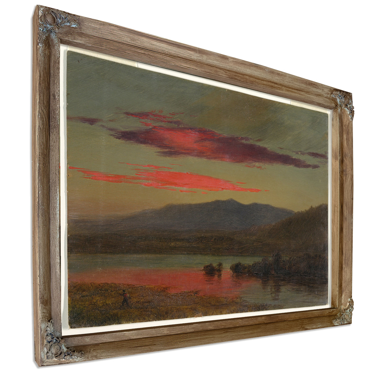 Original Files Sunset Hudson New York By Frederic Edwin Church