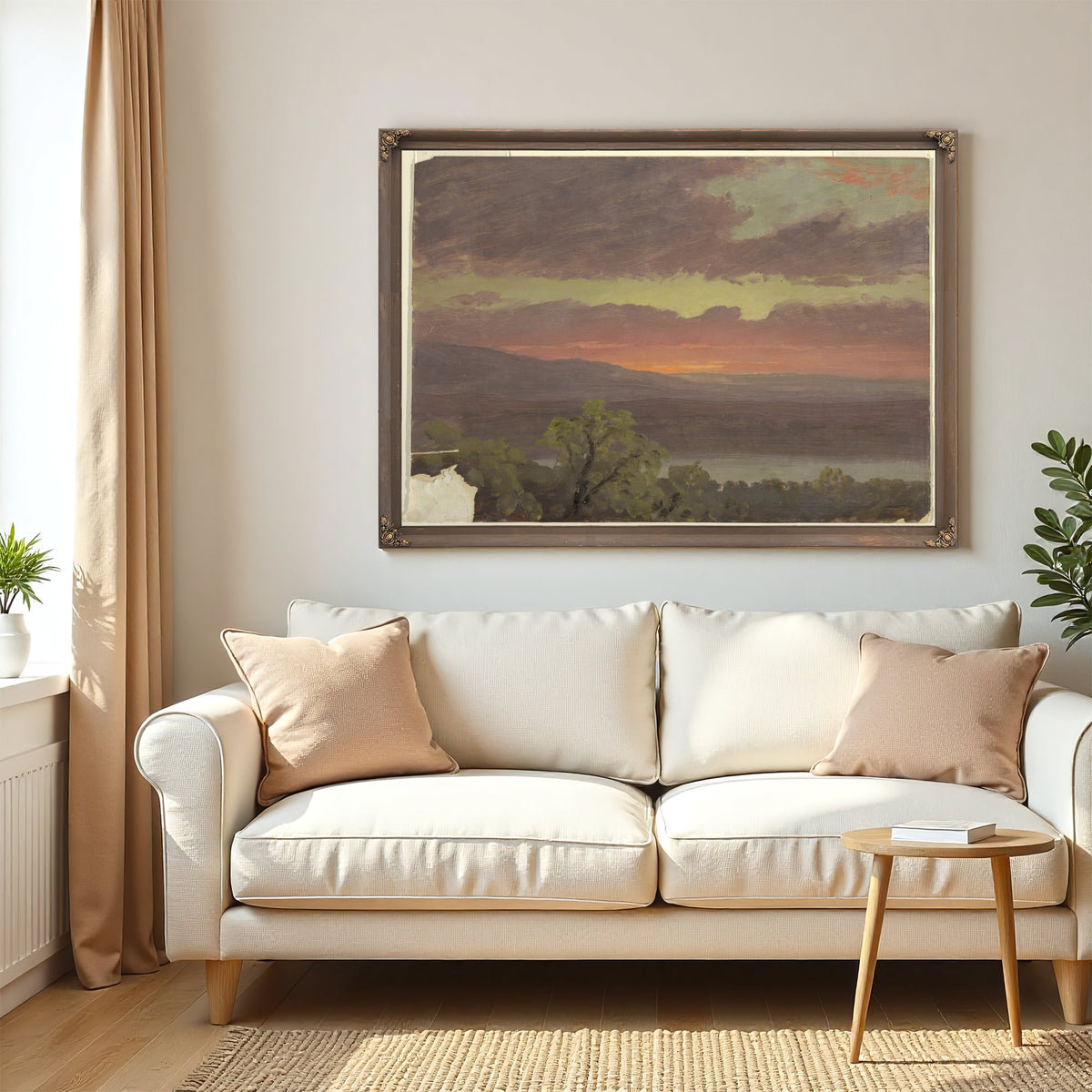 Original Files Sunset Jamaica West By Frederic Edwin Church