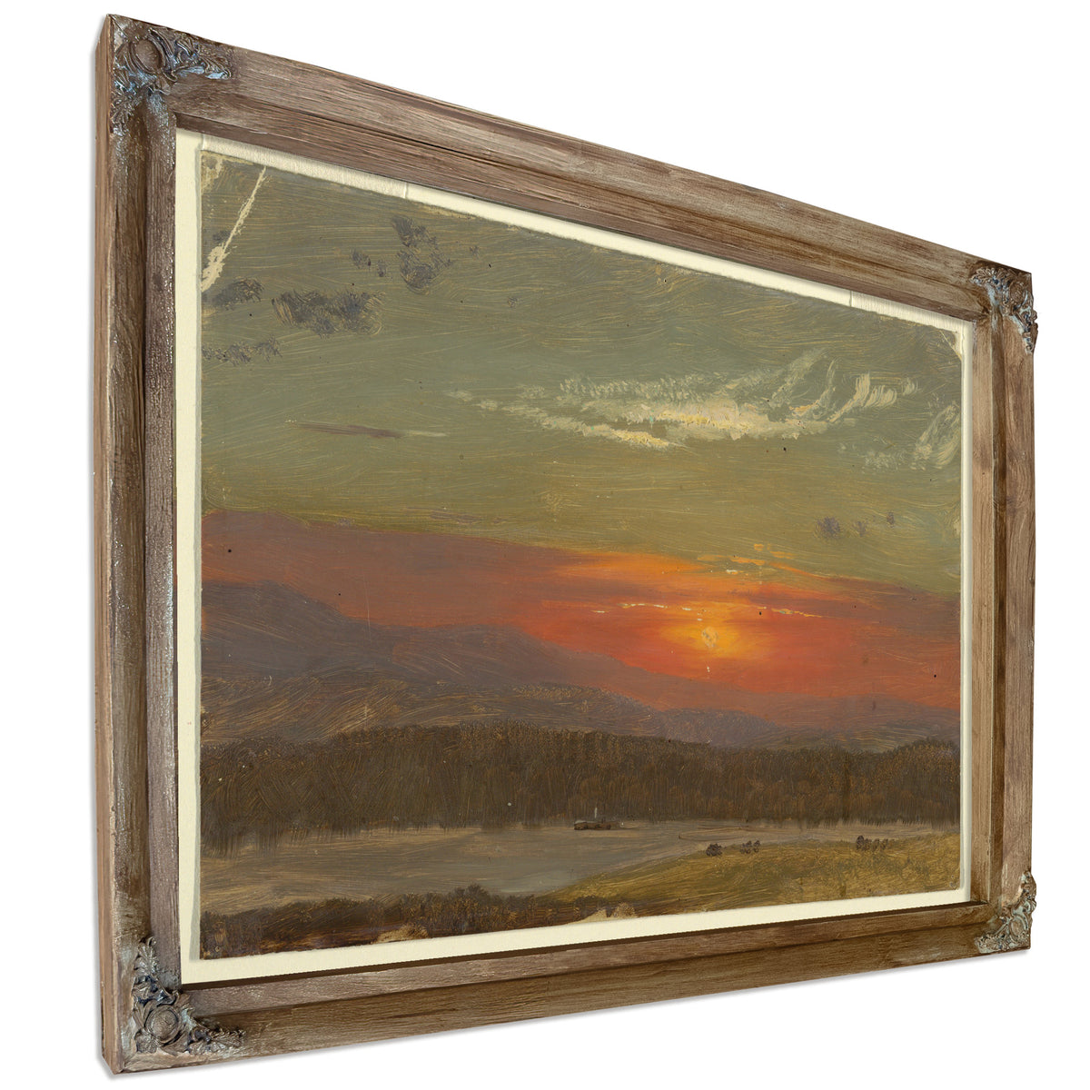 Original Files Sunset Over Catskills By Frederic Edwin Church