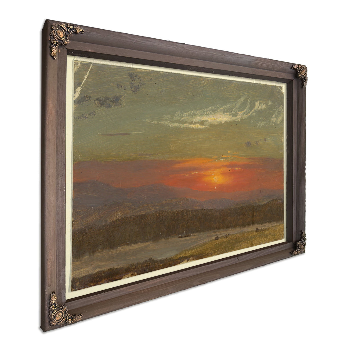 Original Files Sunset Over Catskills By Frederic Edwin Church
