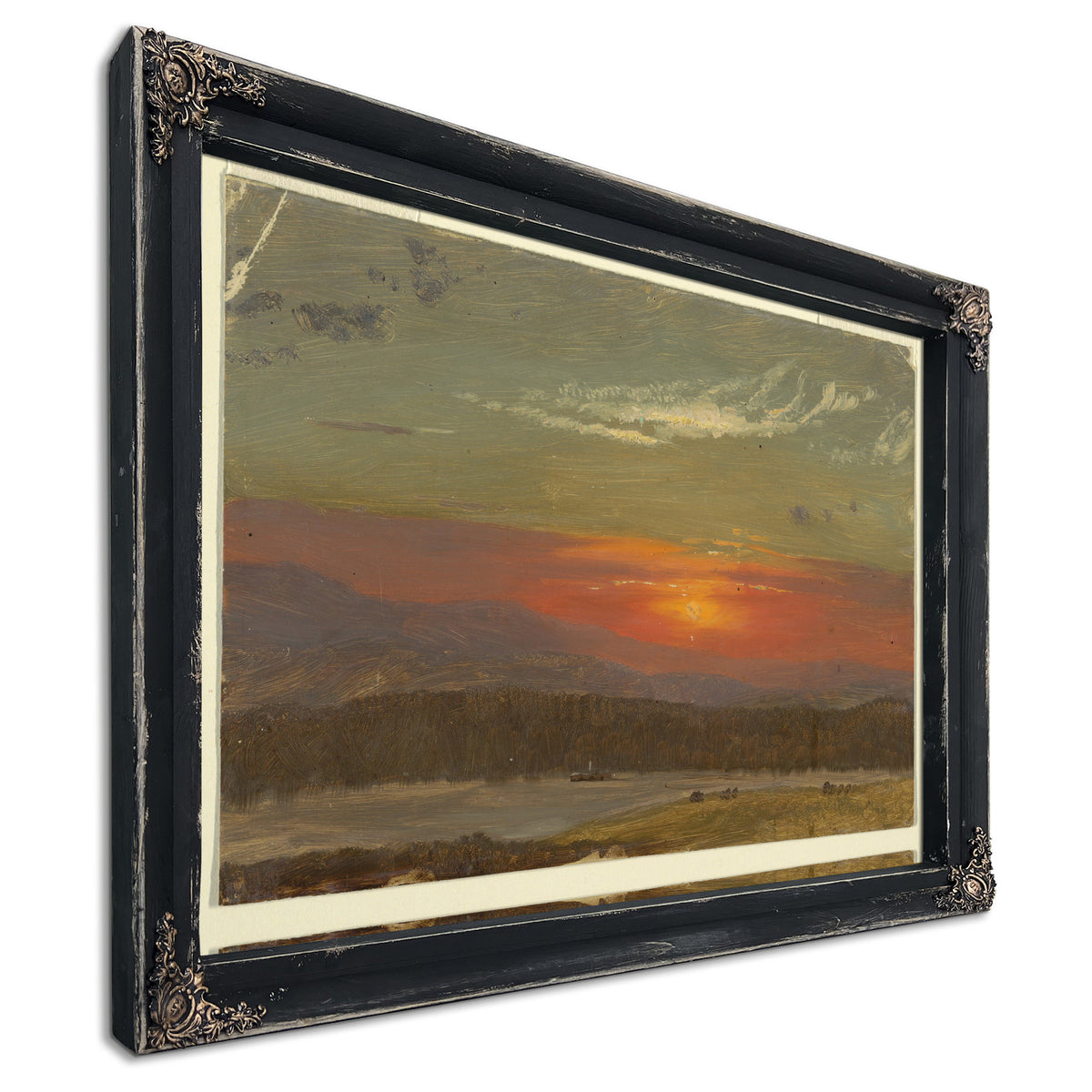 Original Files Sunset Over Catskills By Frederic Edwin Church