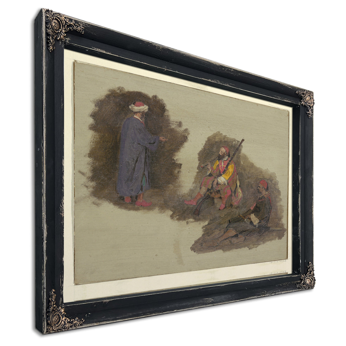 Original Files Three Bedouins 1868co69 By Frederic Edwin Church