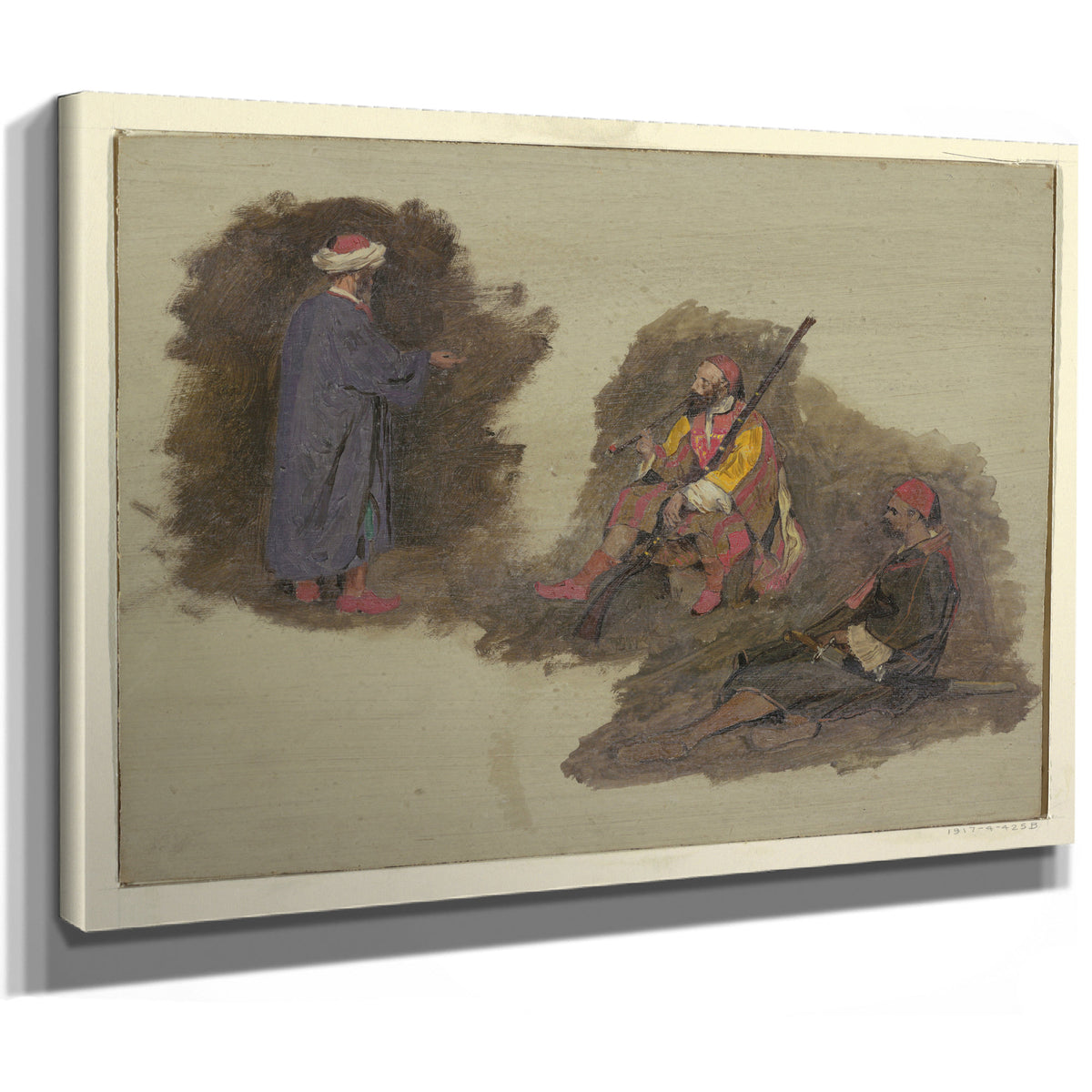Original Files Three Bedouins 1868co69 By Frederic Edwin Church