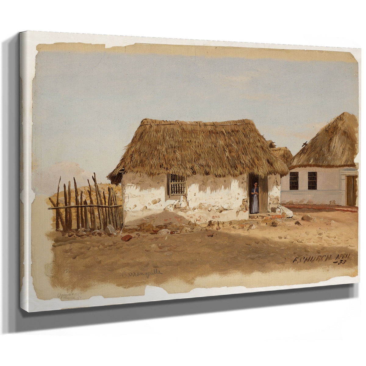 Original Files Two Houses Barranquilla By Frederic Edwin Church