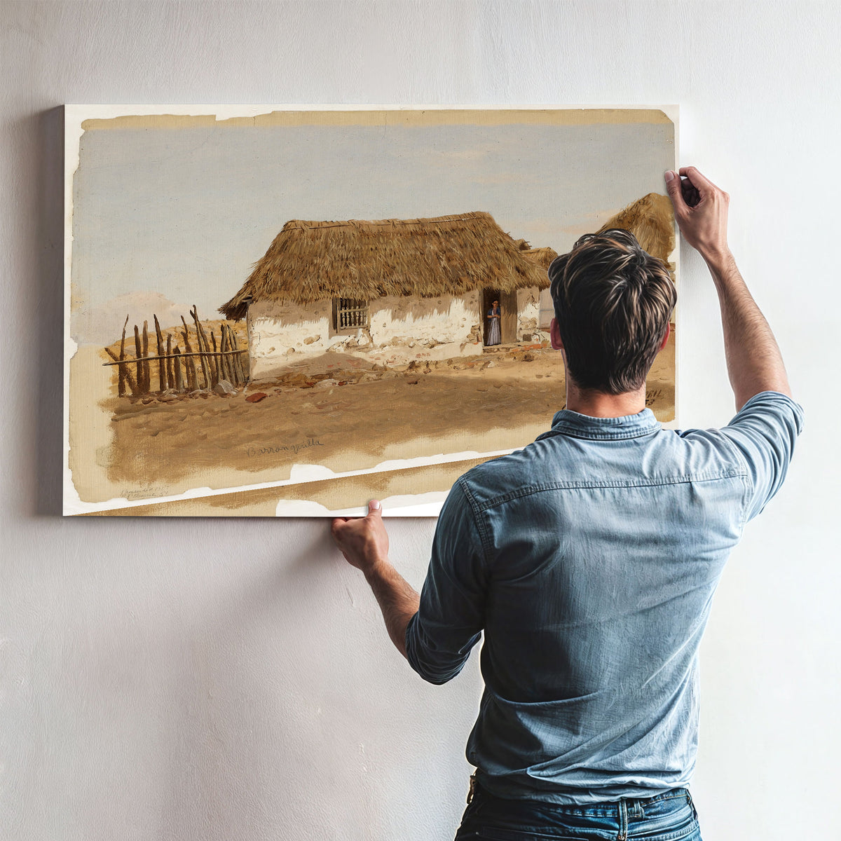 Original Files Two Houses Barranquilla By Frederic Edwin Church