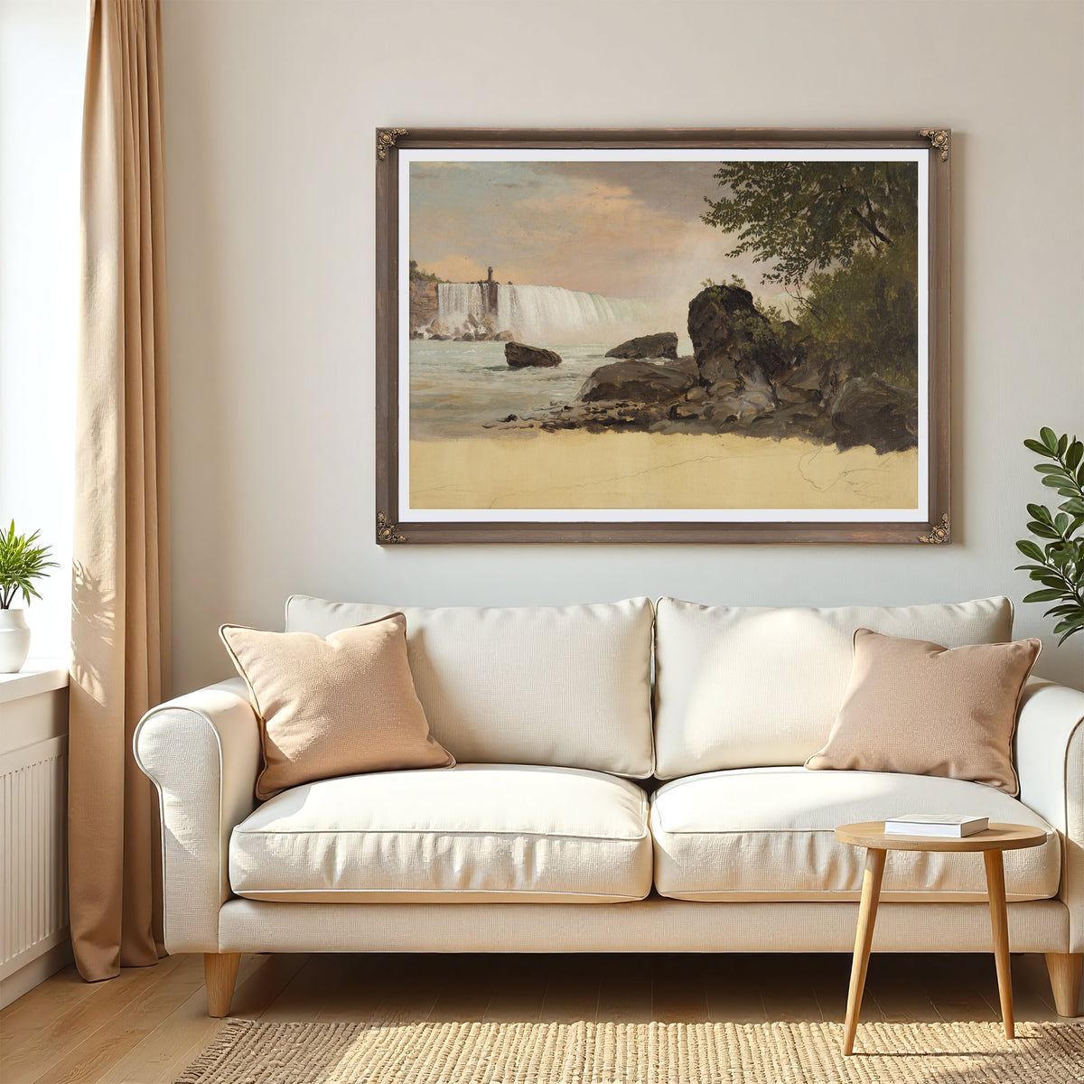 Original Files View the Canadian Falls By Frederic Edwin Church