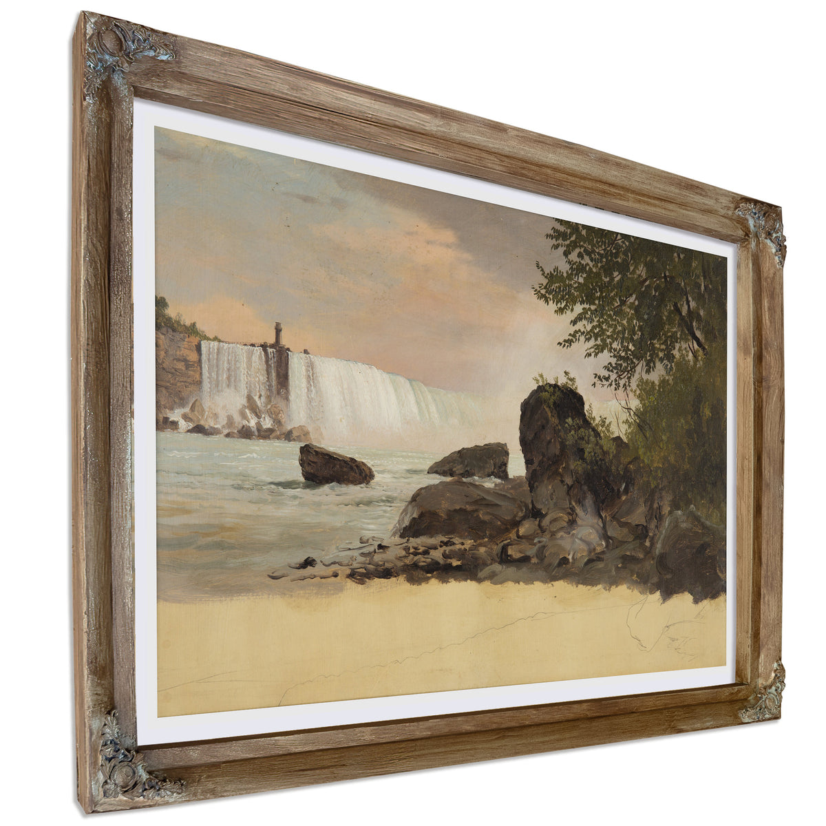 Original Files View the Canadian Falls By Frederic Edwin Church