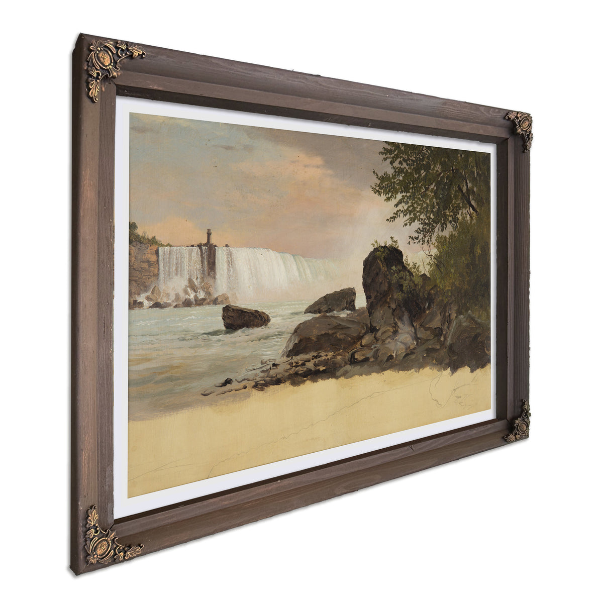 Original Files View the Canadian Falls By Frederic Edwin Church
